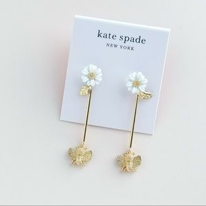 Kate Spade all abuzz bee linear earrings